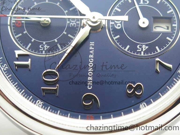 MIROTIME 0501 Breathable Da Vinci IW393402 SS ZF 1:1 Best Edition Blue Dial On Black Leather Strap A 7211